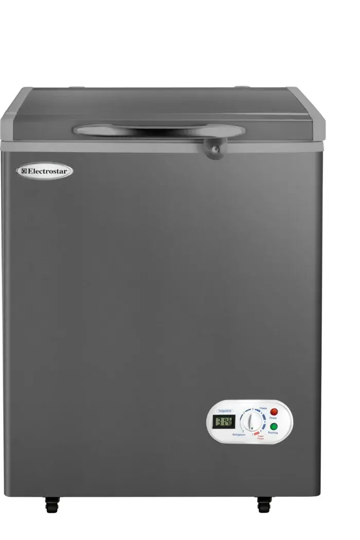 Chest Freezer - Silver -Stainless Steel - 220 L